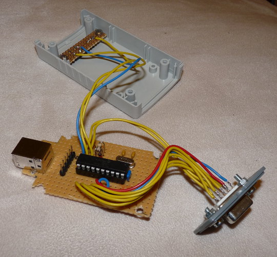 Image of the second print where the connector and UI is connected.